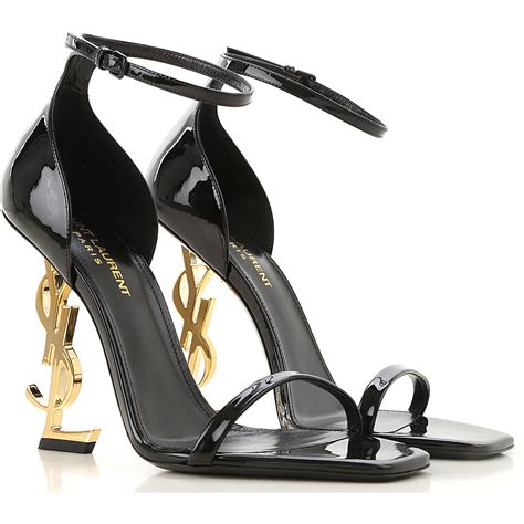 yves saint laurent black rose shoes|st laurent shoes for women.